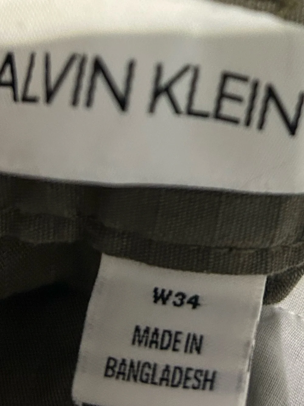 Calvin Klein Olive Green Cargo Shorts